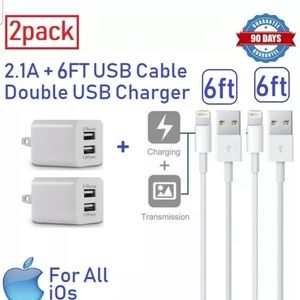 2 pack cables charger for iphone